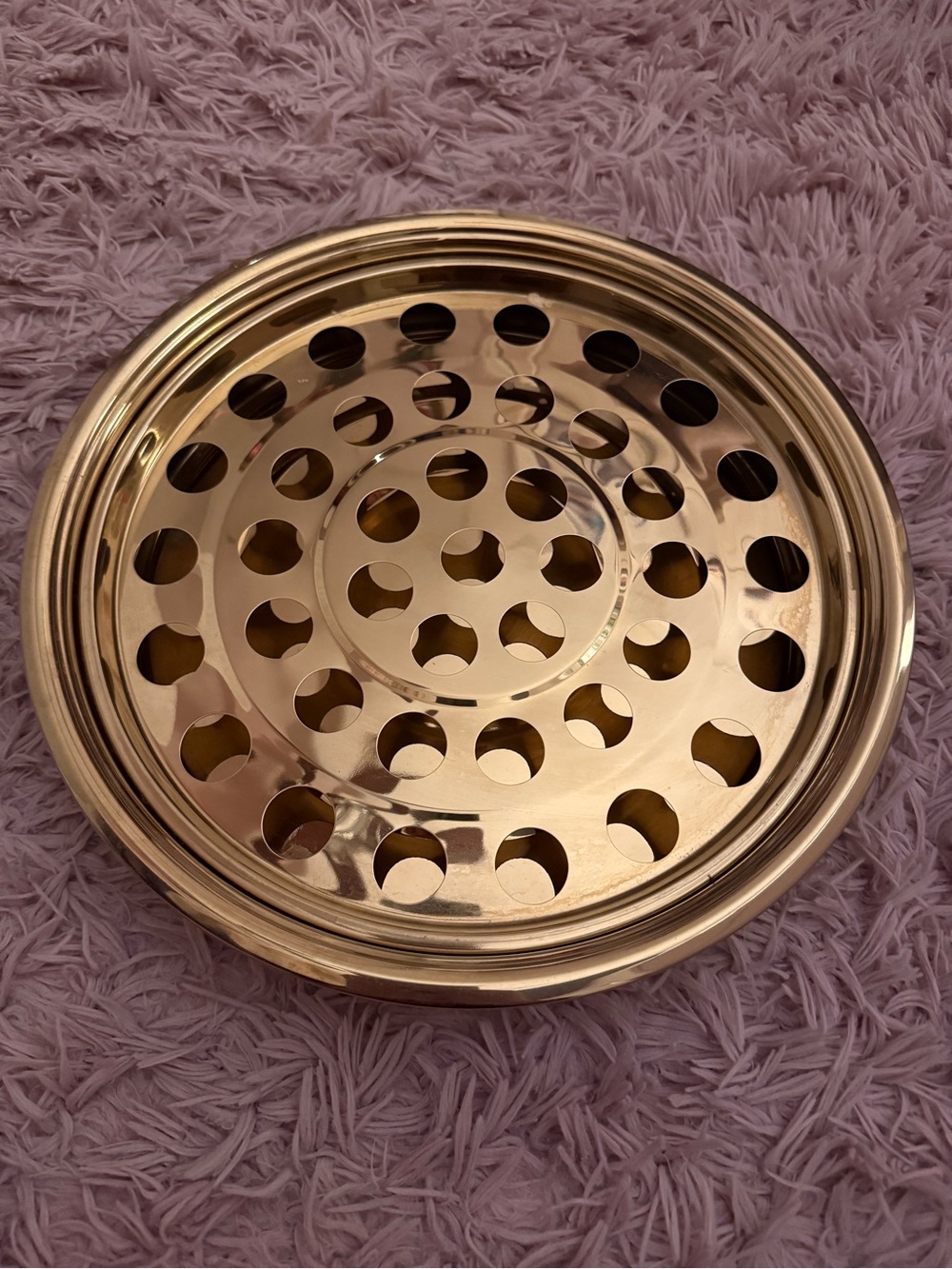 Polished Round Sacrament cup Serving piece - Gold Finish